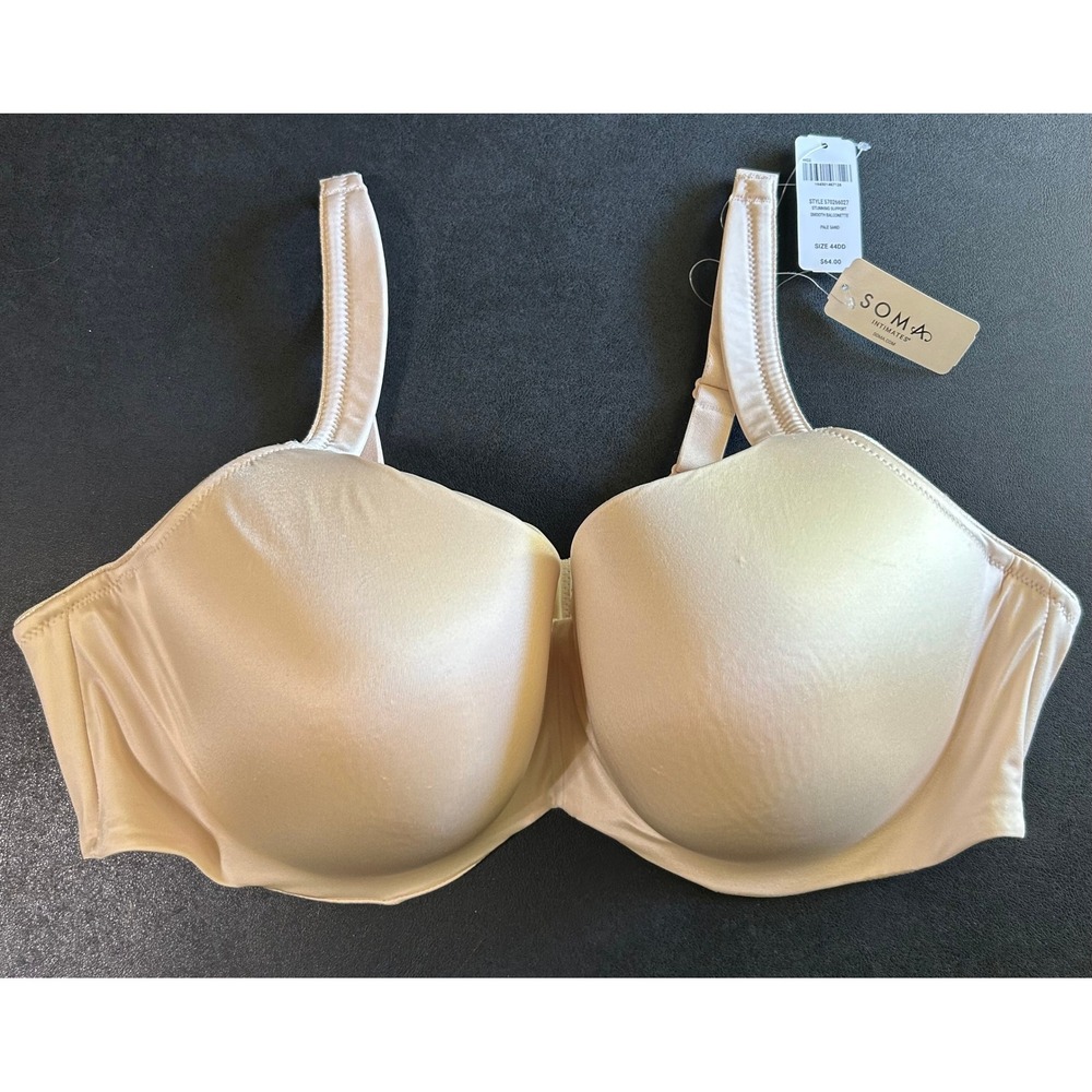 Soma Bra 44DD Pale Sand Stunning Support Smooth‎ Balconette Full Coverage NEW